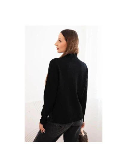 Dámský svetr volný Černá model 21489393 - Kesi Dámský svetr volný Černá model 21489393 - Kesi