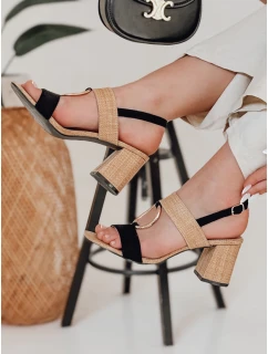 Dámské sandály na jehlovém podpatku ROMELLA black FashionStreet ZY0752