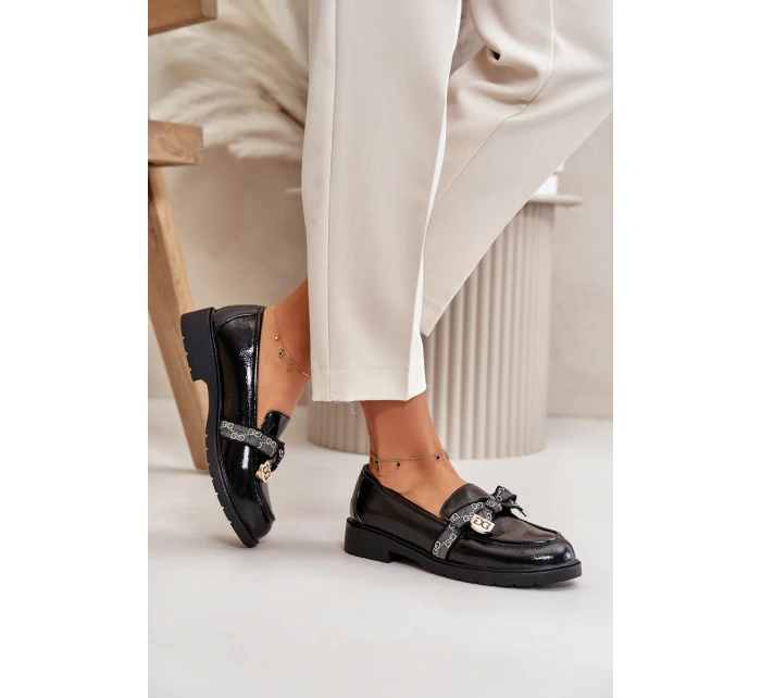 Dámské Mokasíny S Mašlí Černé model 21668160 - S.Barski