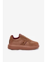 Dámské Kožené Sneakersy Na Platformě  Just Dare Hnědé model 21703379 - Daniel Lopez Just Dare
