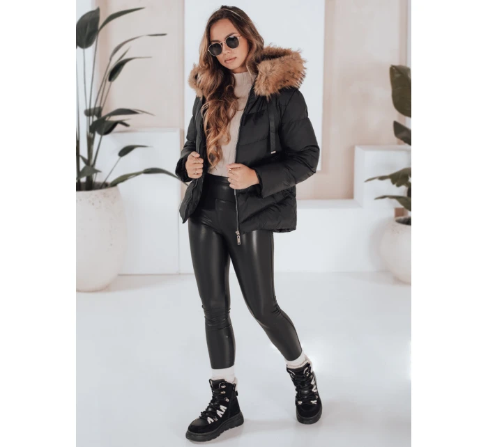 Dámská prošívaná bunda černá FashionStreet TY5126