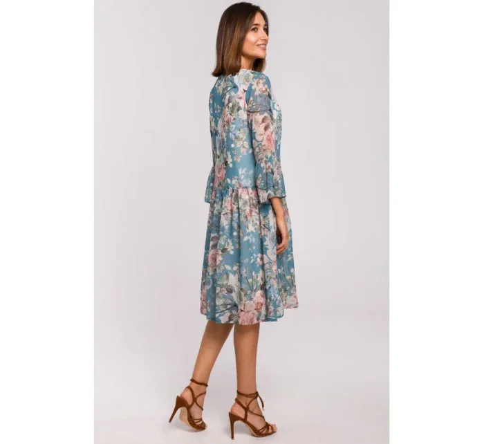 Šifonové šaty se pasem model 4 model 18002560 - STYLOVE