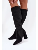 Kozačky na podpatku model 221897 Step in style Kozačky na podpatku model 221897 Step in style