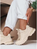 Dámské tenisky se podrážkou beige model 21983242 - Dstreet