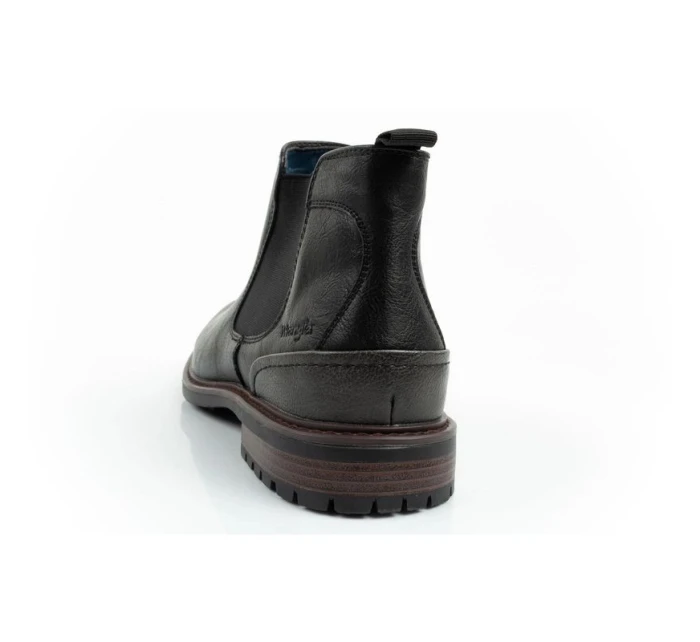 Wrangler Randy pánské boty sable boty elegantní módní slip-on černé