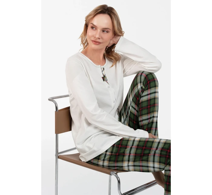 Italská móda Asama dlouhý rukáv barva:ecru/print