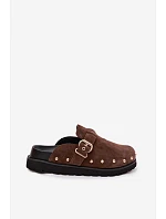 z semiše na platformě s a přezkou Big Star Čokoládové model 22100931 - Big Star Shoes z semiše na platformě s a přezkou Big Star Čokoládové model 22100931 - Big Star Shoes