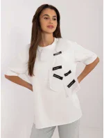 Bluzka LK BZ ecru model 20470283 - FPrice Bluzka LK BZ ecru model 20470283 - FPrice