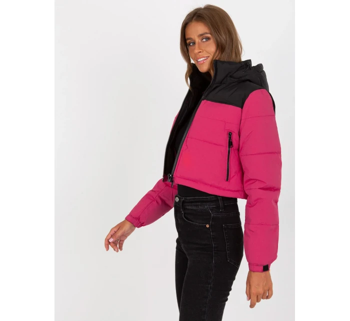 Dámská bunda NM KR D2 3825 73P černá a červená