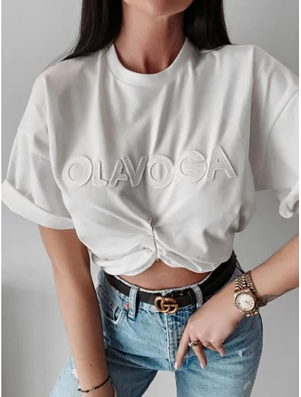 Dámské tričko model 18480649 bílé - Ola Voga Dámské tričko model 18480649 bílé - Ola Voga