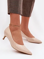 Lakované lodičky Girela 2735 béžové - Sweet Shoes