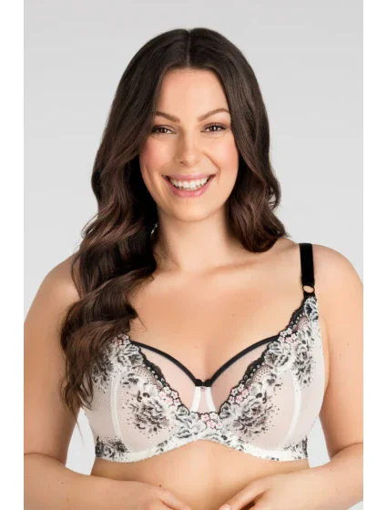 K840 BLACK & WHITE SOFT BRA