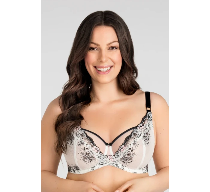 K840 BLACK & WHITE SOFT BRA