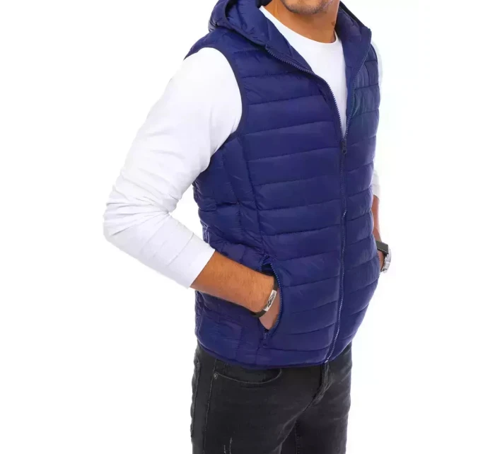 Pánská tmavě modrá vesta FashionStreet TX3938