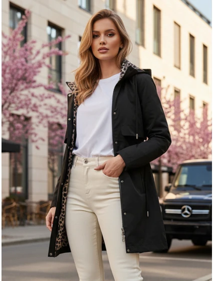 Dámská přechodná bunda parka černá Dstreet model 21986931 - FashionStreet