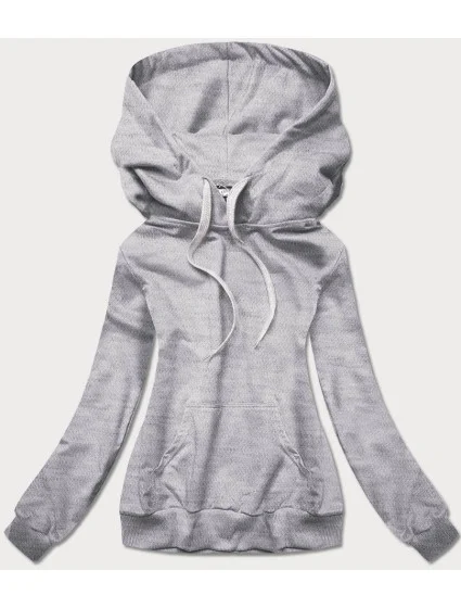 Tenká šedá dámská "klokaní" mikina (W06-2) Tenká šedá dámská "klokaní" mikina (W06-2)