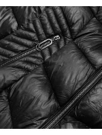 Černá krátká dámská bunda pro přechodné období (B8069-1)