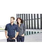 JN 641 Popelínová business halenka s dlouhým rukávem model 22487471 wine - Daiber JN 641 Popelínová business halenka s dlouhým rukávem model 22487471 wine - Daiber