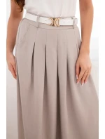 Dámská viskózová sukně s páskem a se záhyby fango