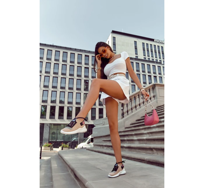 Dámská sportovní obuv nazouvací béžove model 21591032 - Boto