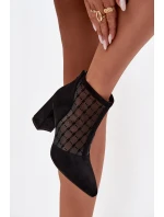 kotníkové boty na podpatku D A  černé model 21713820 - D&A