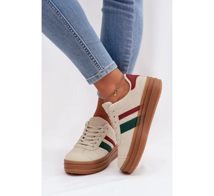 Dámské tenisky na platformě Béžové Janivelle Dámské tenisky na platformě Béžové Janivelle