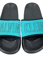 Plážové pantofle KW0KW00728 tyrkysová - Calvin Klein