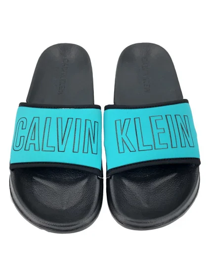 Plážové pantofle KW0KW00728 tyrkysová - Calvin Klein