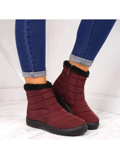 Dámské nepromokavé sněhové boty Vínová NEWS model 19368052 - Inello