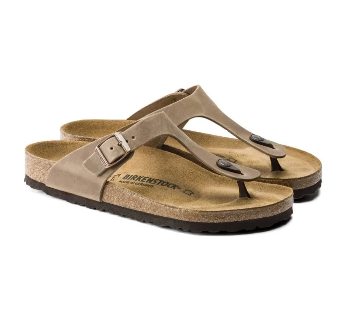 Dámské žabky Gizeh Leather Brown  dámské model 20701410 - Birkenstock