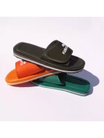 Žabky Kubota na suchý zip v khaki barvě K0000-100-005-19-1