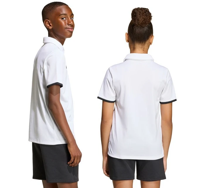 Dětské tričko Entrada 26 Polo bílé model 22052874 - ADIDAS Dětské tričko Entrada 26 Polo bílé model 22052874 - ADIDAS