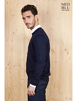Men Pánský svetr deep black model 22500641 - NEOBLU Men Pánský svetr deep black model 22500641 - NEOBLU
