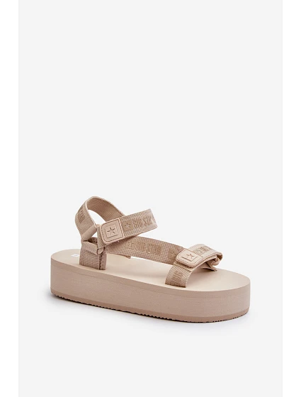Dámské sandály na platformě Big Star model 21652658 béžové - Big Star Shoes