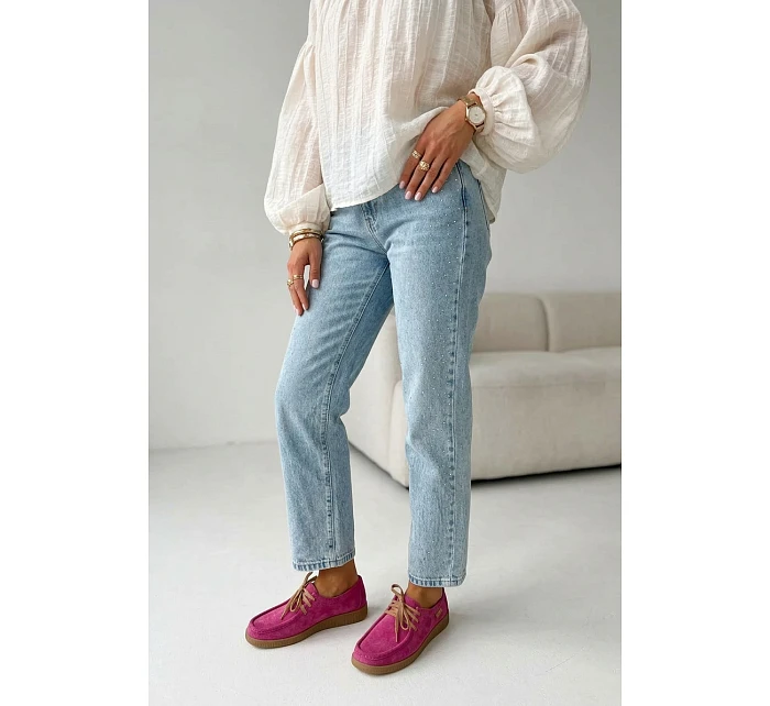 Polobotky z přírodního semiše Vinceza 95391 Fuchsiová