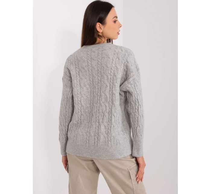 Sweter AT SW  szary model 18909209 - FPrice