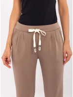 Kalhoty DHJ SP model 20877998 hnědé - FPrice Kalhoty DHJ SP model 20877998 hnědé - FPrice