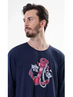 Pánská noční košile s dlouhým rukávem Kotva Pánská noční košile s dlouhým rukávem Kotva