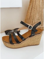 Dámské sandály černé model 21990280 - Dstreet Dámské sandály černé model 21990280 - Dstreet