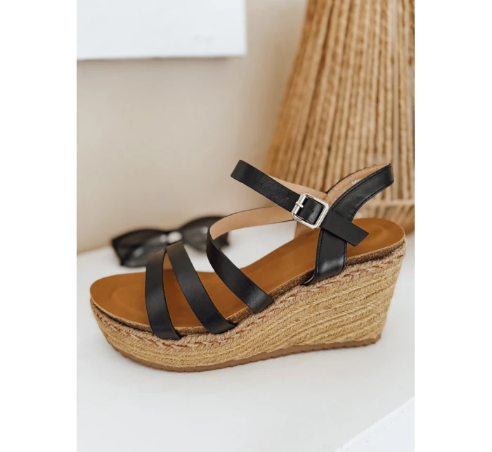 Dámské sandály černé model 21990280 - Dstreet Dámské sandály černé model 21990280 - Dstreet