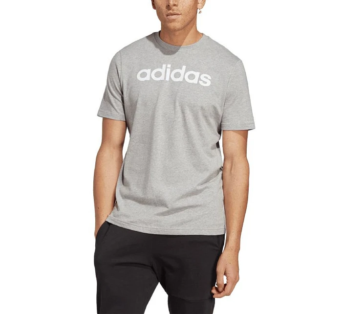 Adidas Essentials Single Jersey Lineární vyšívané logo Tee M IC9277 Muži