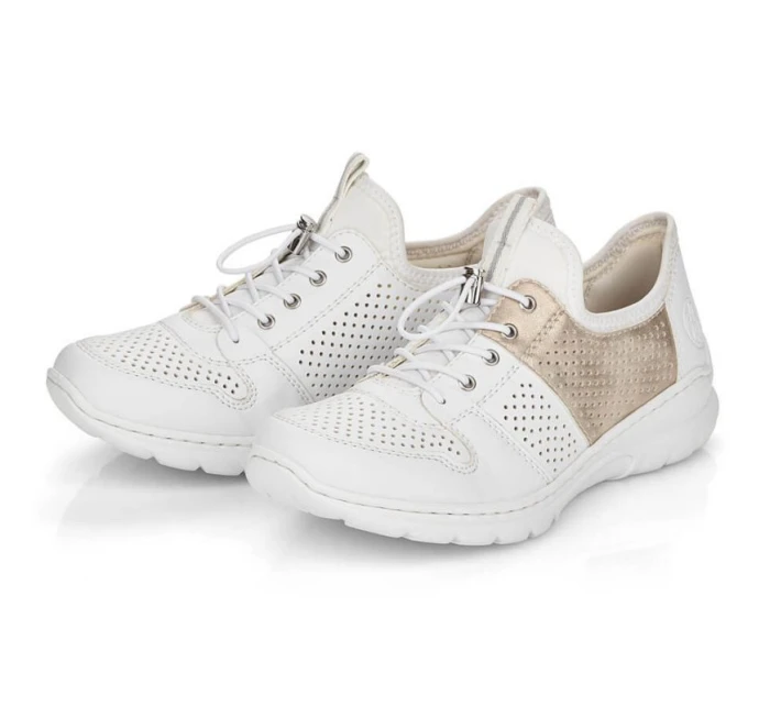 Pohodlná polobotka W model 22033528 bílá - Rieker