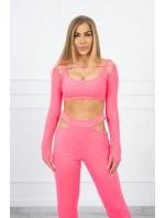 Sada s halenkou top růžová neonová Sada s halenkou top růžová neonová