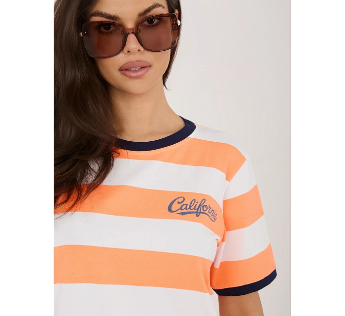 T shirt IT TS model 22076937 fluo pomarańczowy - FPrice T shirt IT TS model 22076937 fluo pomarańczowy - FPrice