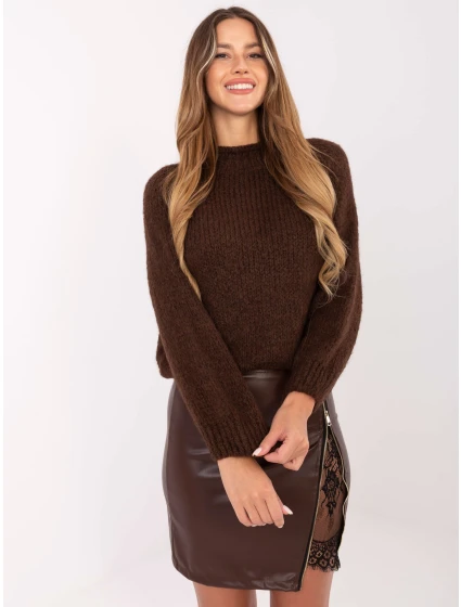 Sweter MI SW model 21441071 brązowy - FPrice Sweter MI SW model 21441071 brązowy - FPrice