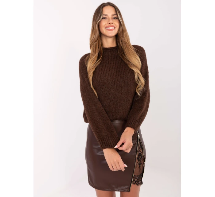 Sweter MI SW model 21441071 brązowy - FPrice Sweter MI SW model 21441071 brązowy - FPrice
