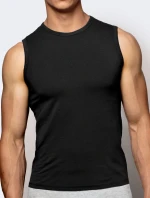 Pánské klasické tílko ATLANTIC - černé