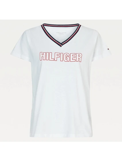 Dámské Tričko s krátkým rukávem UW0UW02983-YBR - Tommy Hilfiger