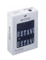 Pánské boxerky 3PACK 4277-1003 Tmavě modrá / šedá mix vzor - Mustang Pánské boxerky 3PACK 4277-1003 Tmavě modrá / šedá mix vzor - Mustang