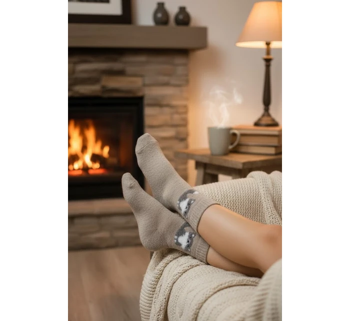 003 dámské ponožky Angora model 21393553 3542 - WiK